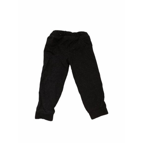 The Children's Place Baby Girls Size 2t Black Glitter Sweat Pants - Picture 2 of 4